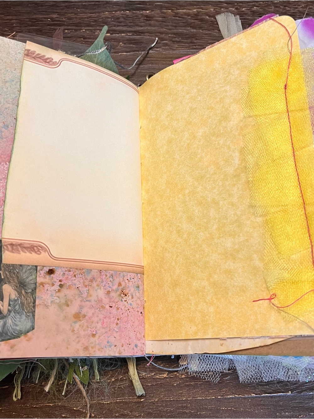 Fairy Junk Journal Grungy Floral Woodland Forest Boho Softcover 3 Signatures - Picture 11 of 16